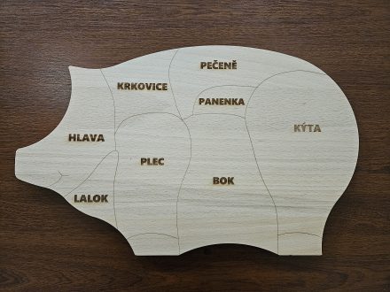 Dřevěné prkénko PRASÁTKO s výpalem
